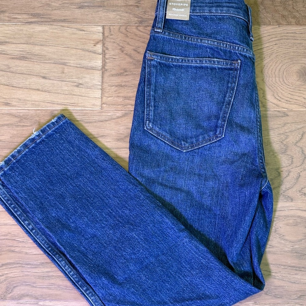 Madewell Stovepipe Jeans Size 27 Classic Denim NWT